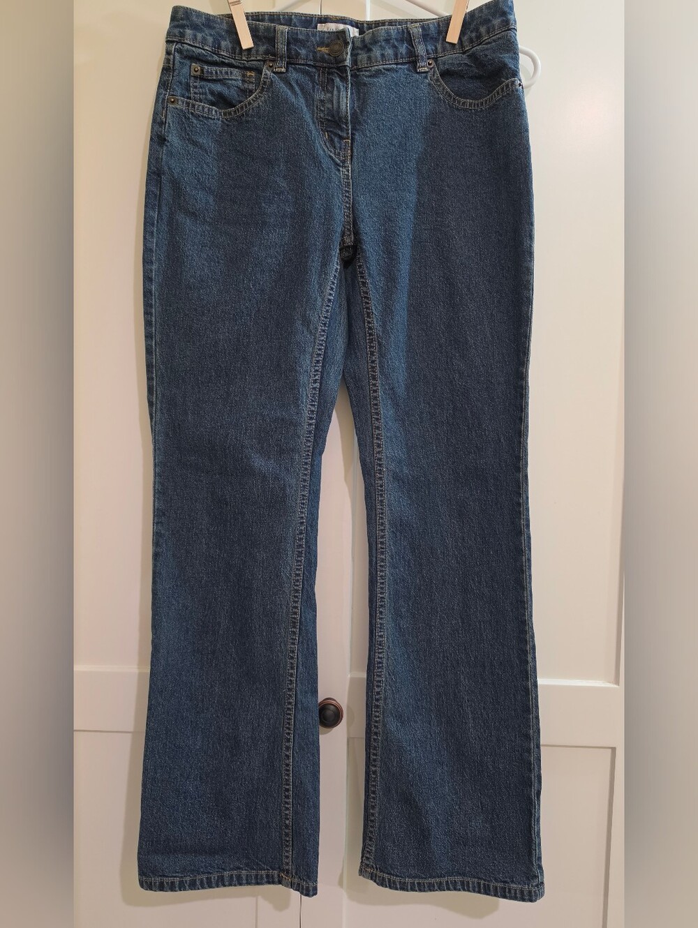 Classic Women's Dark Blue Boot Cut Jeans
